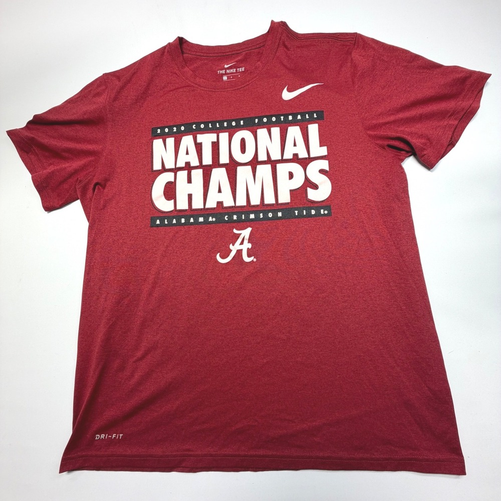 Nike Alabama Crimson Tide 2020 National Champs Dri-Fit Tee Large